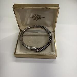 Sterling hinged bangle Italy 925